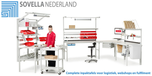 Sovella Nederland levert inpaktafels voor webshops.